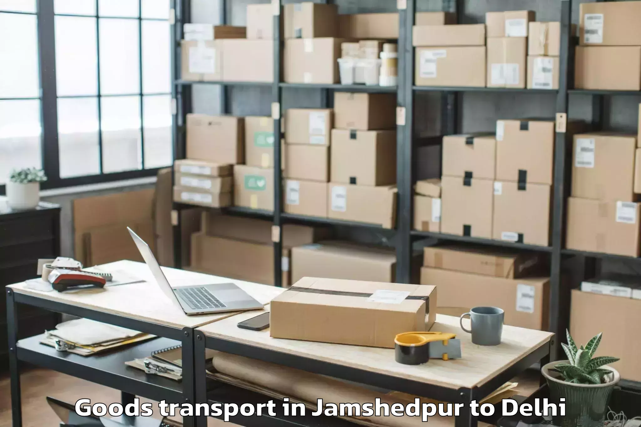 Book Your Jamshedpur to Unity One Janakpuri Mall Goods Transport Today